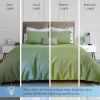 Sage Green Duvet Cover King Size Microfiber Duvet Cover with Zipper Duvet Cover Set with 2 Pillow Shams Luxury Soft Comforter Cover King Size 104 x 90